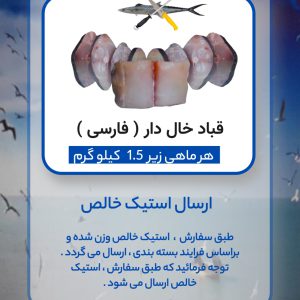 استیک خالص قباد خال دار (فارسی)